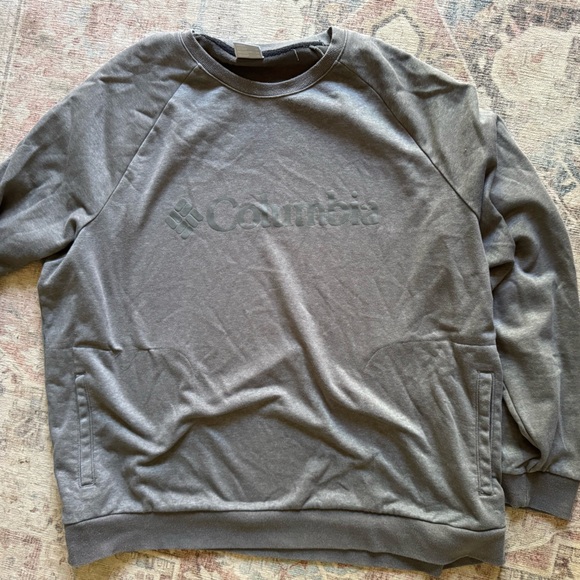 Columbia Cypress Gray 3X Crewneck Bugasweat Sweatshirt Outdoorsy Layer - Picture 5 of 12